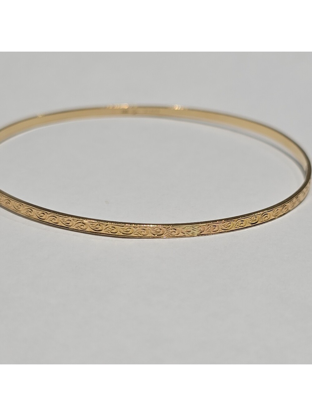 Vintage 14k Birks solid gold craved bracelet